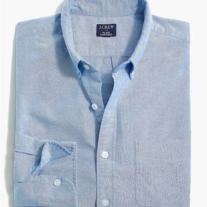 NWT J.Crew Slim Fit Flex Oxford Button-Down Shirt Blue